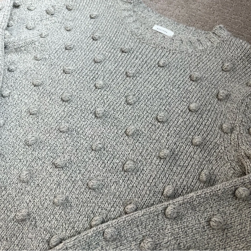 All:Row Chunky Knit Pom Pom Sweater